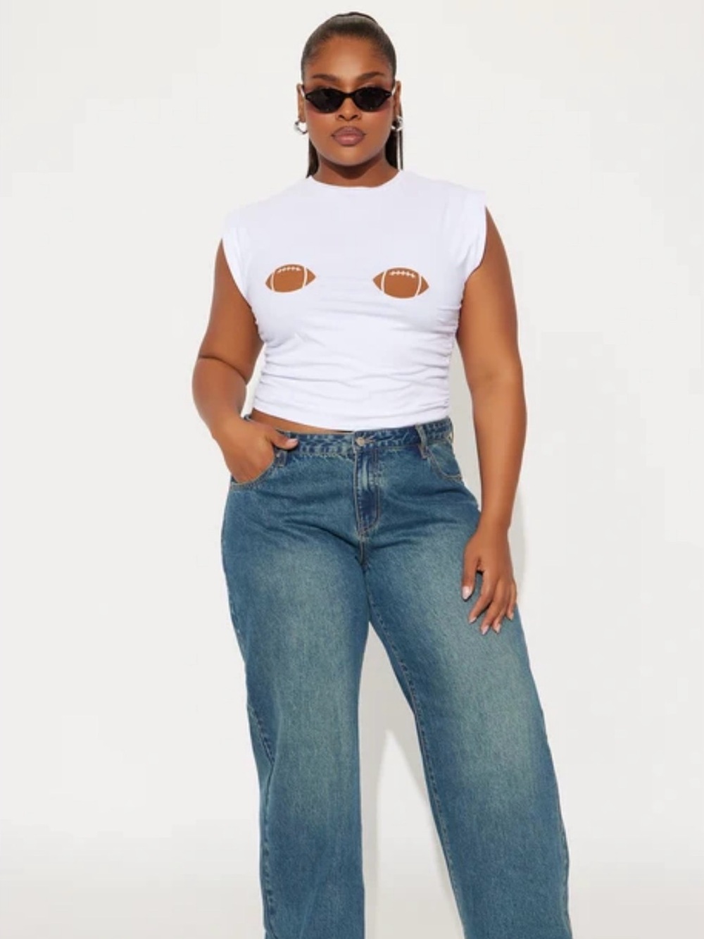 Fashionnova Footballs Muscle Top